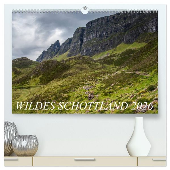Wildes Schottland 2026 (hochwertiger Premium Wandkalender 2026 DIN A2 quer) Kunstdruck in Hochglanz