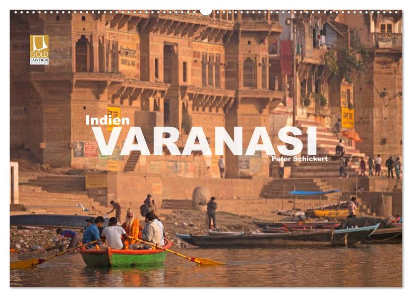 Indien - Varanasi (Wandkalender 2026 DIN A2 quer) CALVENDO Monatskalender