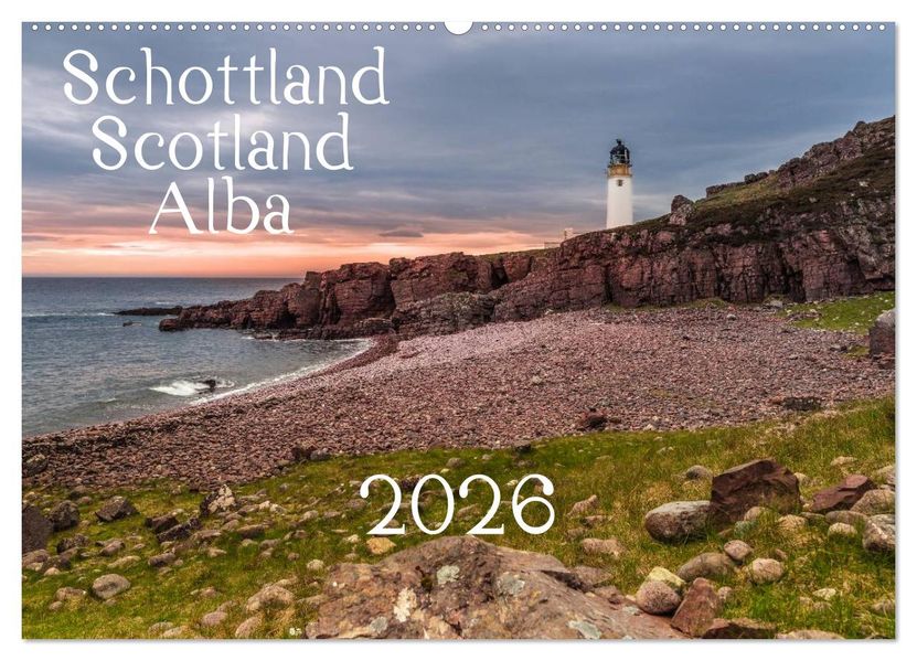 Schottland - Scotland - Alba (Wandkalender 2026 DIN A2 quer) CALVENDO Monatskalender