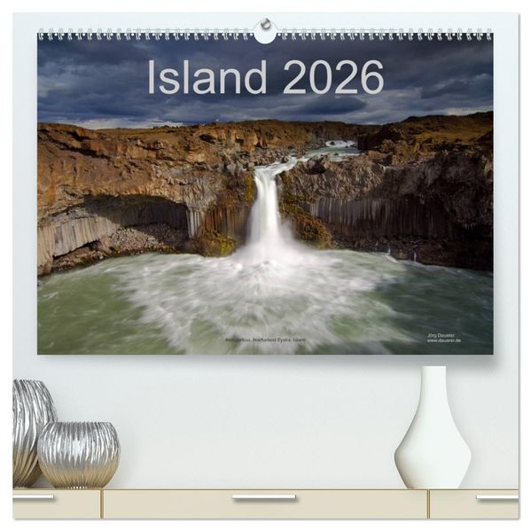 Island (hochwertiger Premium Wandkalender 2026 DIN A2 quer) Kunstdruck in Hochglanz
