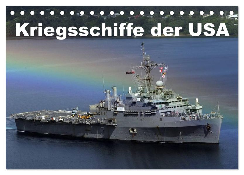 Kriegsschiffe der USA (Tischkalender 2026 DIN A5 quer) CALVENDO Monatskalender