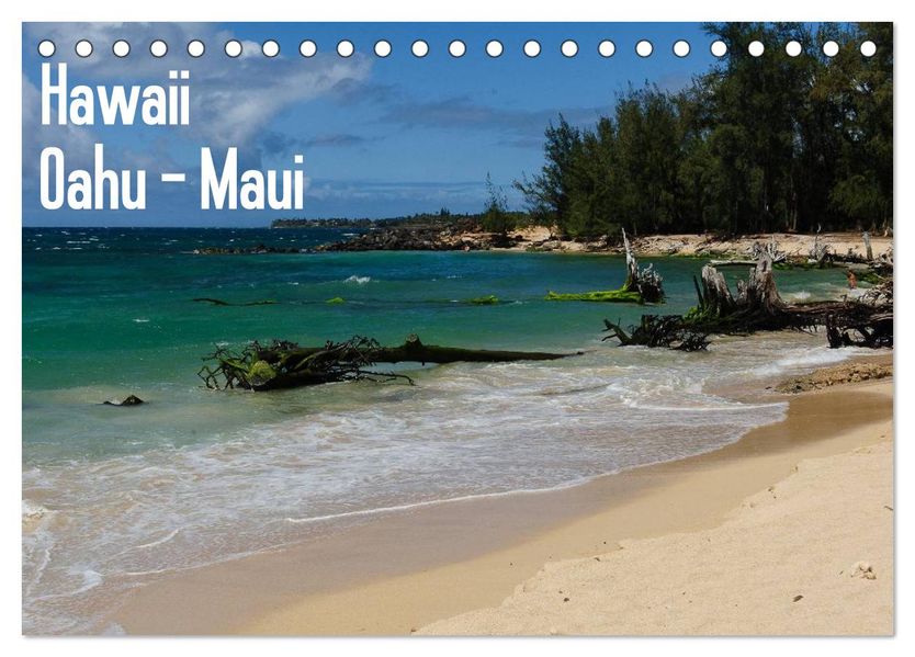 Hawaii - Oahu - Maui (Tischkalender 2026 DIN A5 quer) CALVENDO Monatskalender