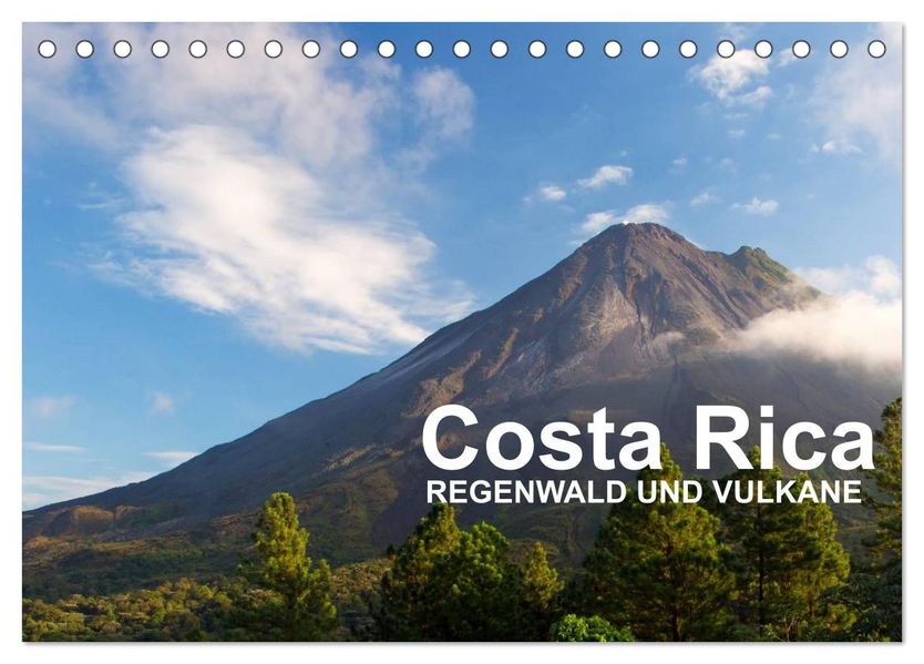 Costa Rica - Regenwald und Vulkane (Tischkalender 2026 DIN A5 quer) CALVENDO Monatskalender