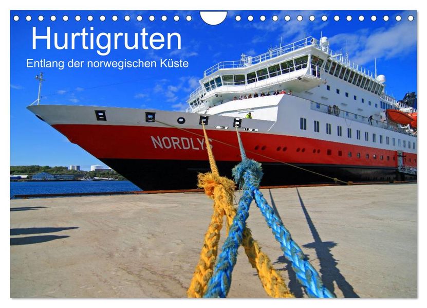 Hurtigruten - Entlang der norwegischen Küste (Wandkalender 2026 DIN A4 quer) CALVENDO Monatskalender
