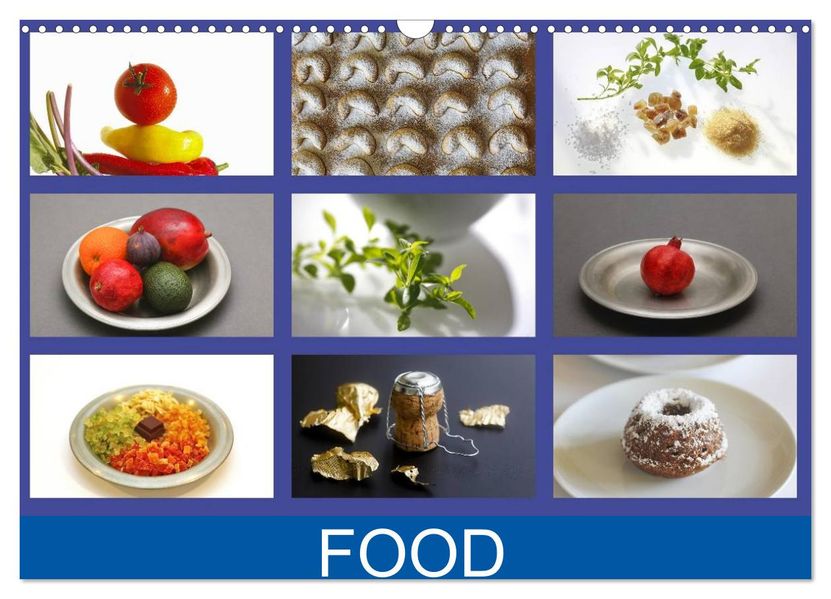 Food (Wandkalender 2026 DIN A3 quer) CALVENDO Monatskalender