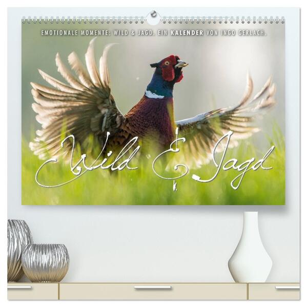 Emotionale Momente: Wild und Jagd. (hochwertiger Premium Wandkalender 2026 DIN A2 quer) Kunstdruck in Hochglanz