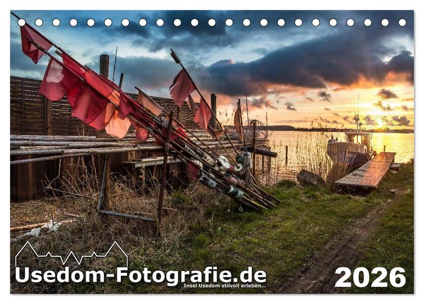 Usedom-Fotografie.de (Tischkalender 2026 DIN A5 quer) CALVENDO Monatskalender