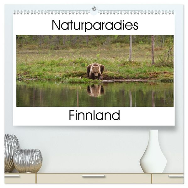 Naturparadies Finnland (hochwertiger Premium Wandkalender 2026 DIN A2 quer) Kunstdruck in Hochglanz