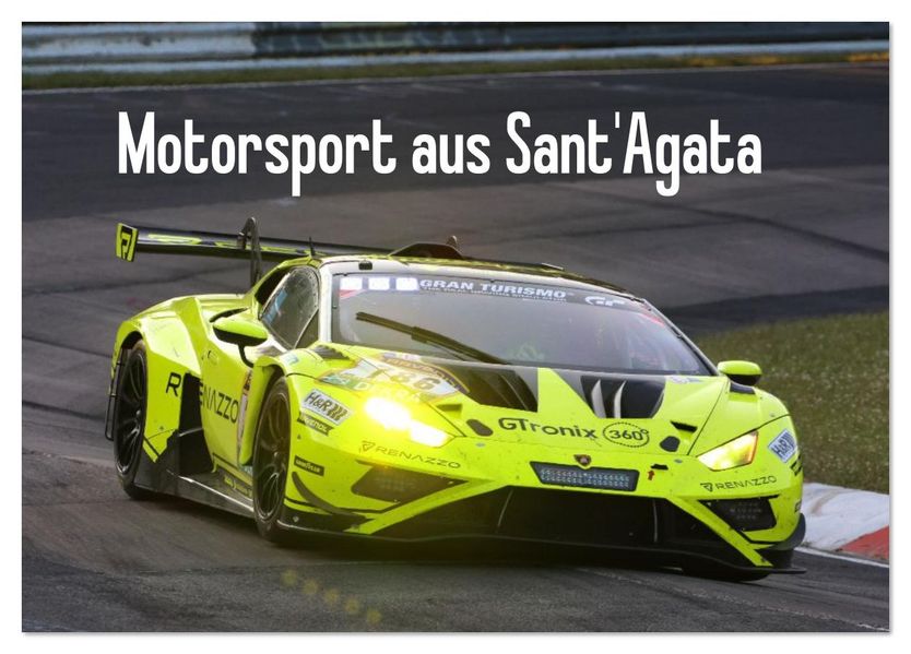 Motorsport aus Sant'Agata (Tischkalender 2026 DIN A5 quer) CALVENDO Monatskalender