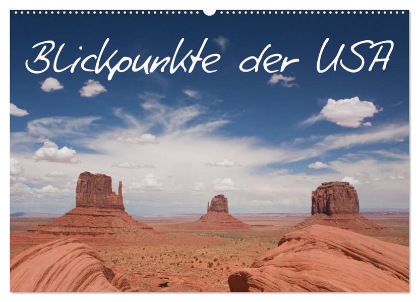 Blickpunkte der USA (Wandkalender 2026 DIN A2 quer) CALVENDO Monatskalender