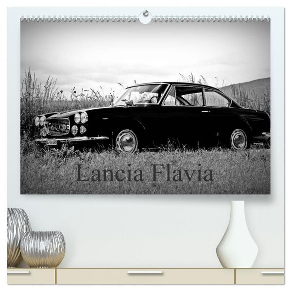 Lancia Flavia (hochwertiger Premium Wandkalender 2026 DIN A2 quer) Kunstdruck in Hochglanz