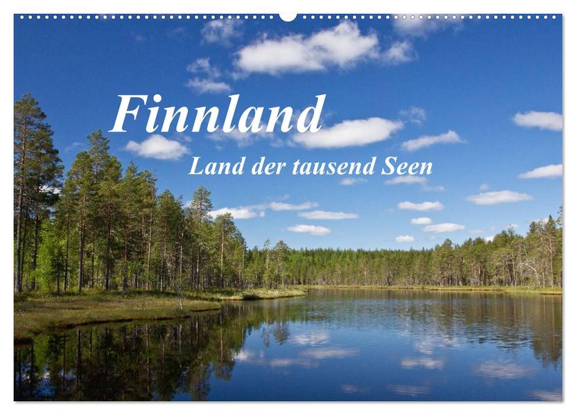 Finnland - Land der tausend Seen (Wandkalender 2026 DIN A2 quer) CALVENDO Monatskalender