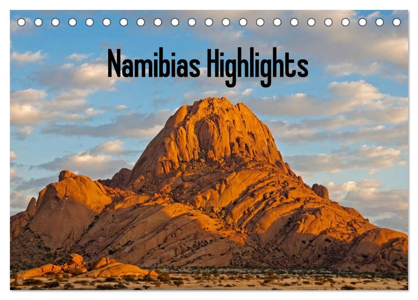 Namibias Highlights (Tischkalender 2026 DIN A5 quer) CALVENDO Monatskalender