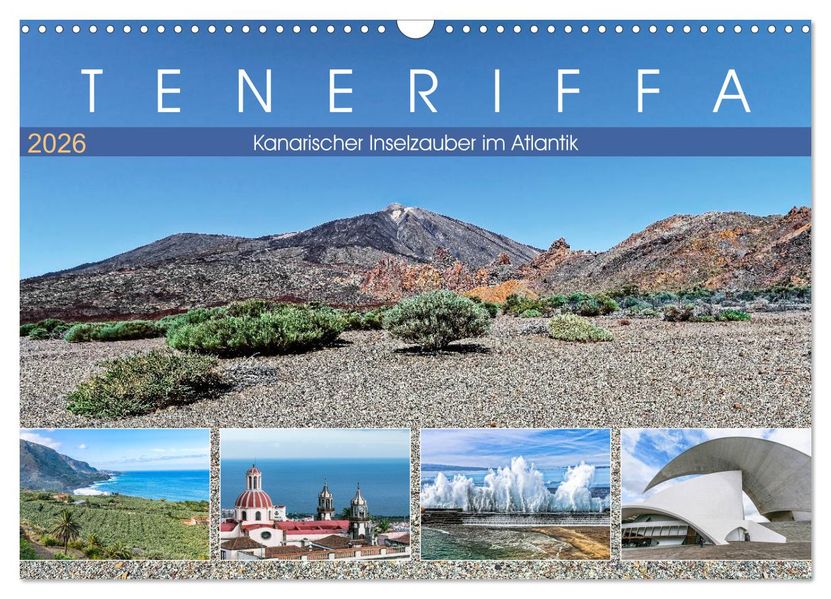 TENERIFFA Kanarischer Inselzauber im Atlantik (Wandkalender 2026 DIN A3 quer) CALVENDO Monatskalender