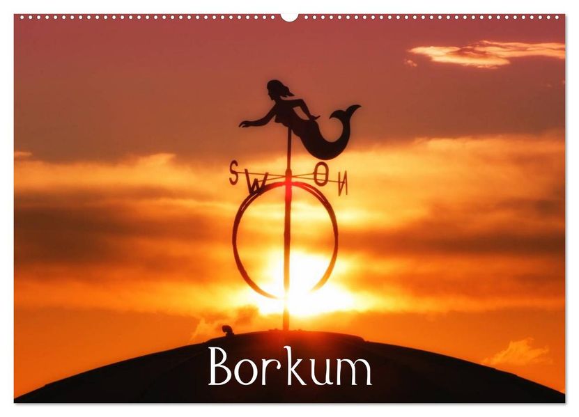 Borkum (Wandkalender 2026 DIN A2 quer) CALVENDO Monatskalender