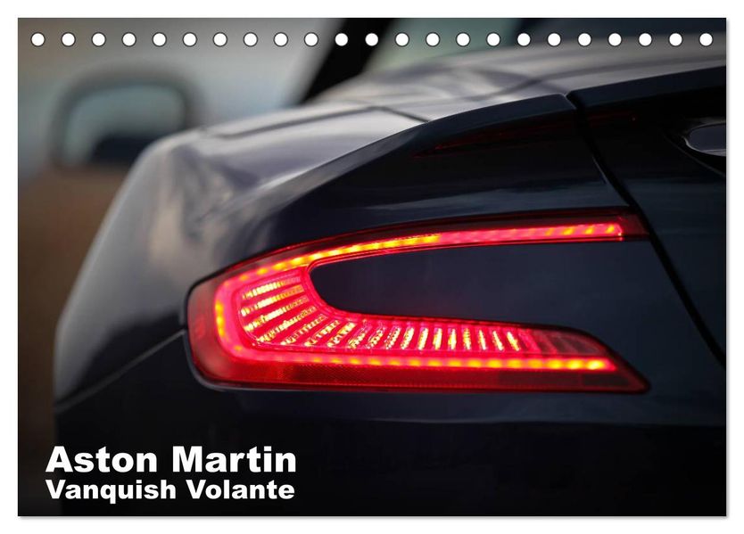 Aston Martin Vanquish Volante (Tischkalender 2026 DIN A5 quer) CALVENDO Monatskalender