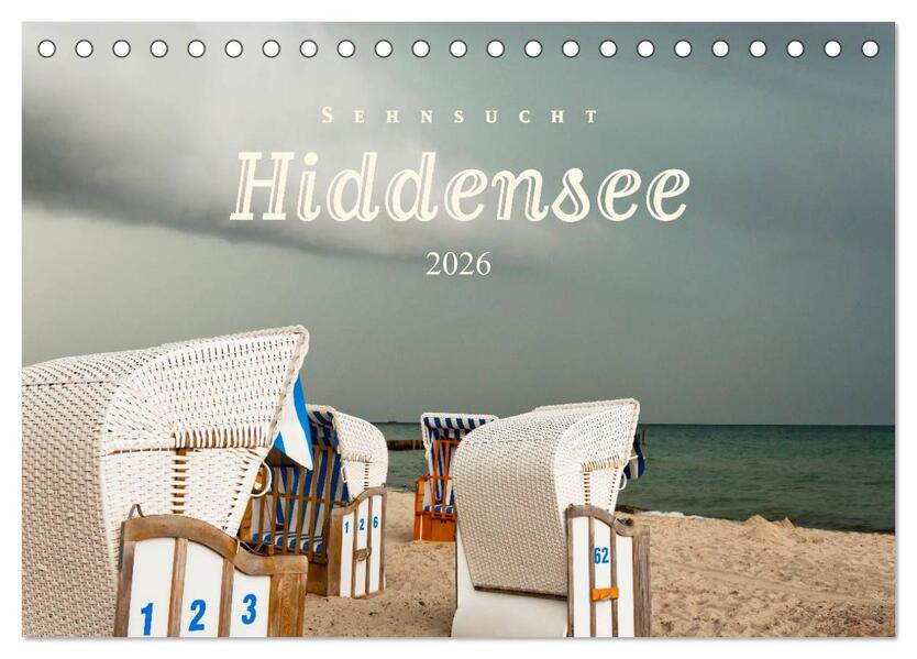 Sehnsucht Hiddensee 2026 (Tischkalender 2026 DIN A5 quer) CALVENDO Monatskalender