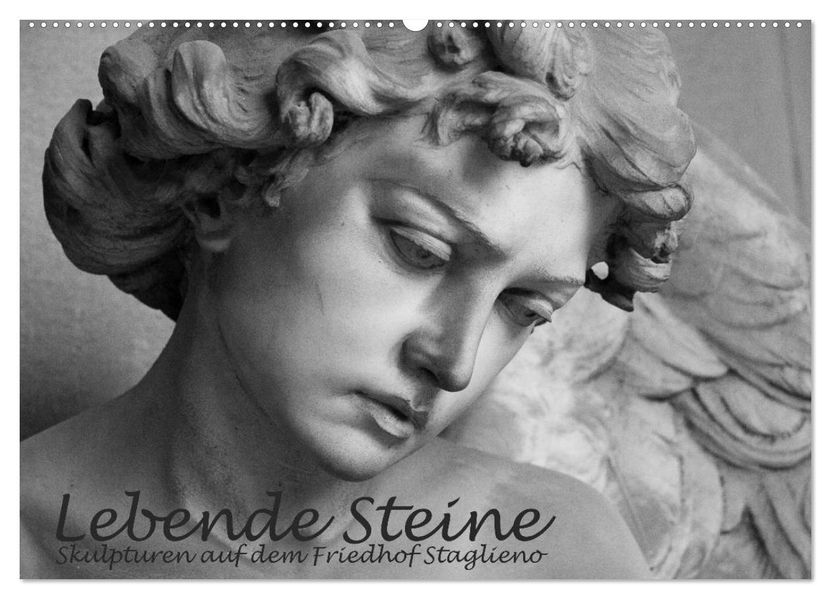 Lebende Steine - Skulpturen auf dem Friedhof Staglieno (Wandkalender 2026 DIN A2 quer) CALVENDO Monatskalender