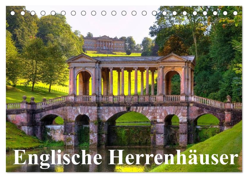 Englische Herrenhäuser (Tischkalender 2026 DIN A5 quer) CALVENDO Monatskalender