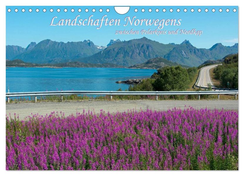 Landschaften Norwegens zwischen Polarkreis und Nordkap (Wandkalender 2026 DIN A4 quer) CALVENDO Monatskalender