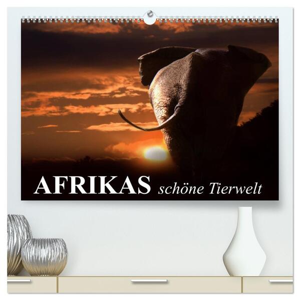 Afrikas schöne Tierwelt (hochwertiger Premium Wandkalender 2026 DIN A2 quer) Kunstdruck in Hochglanz