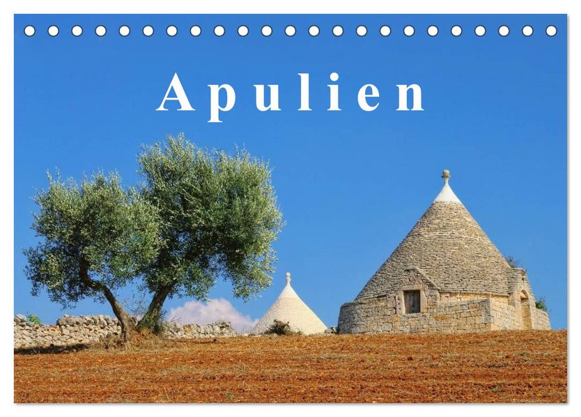 Apulien (Tischkalender 2026 DIN A5 quer) CALVENDO Monatskalender
