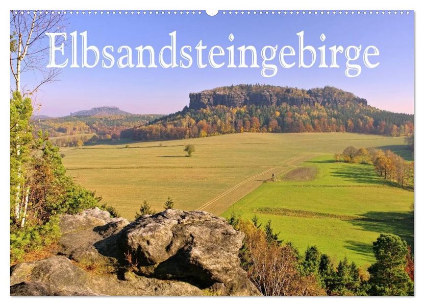 Elbsandsteingebirge (Wandkalender 2026 DIN A2 quer) CALVENDO Monatskalender