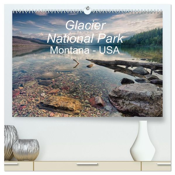 Glacier National Park Montana - USA (hochwertiger Premium Wandkalender 2026 DIN A2 quer) Kunstdruck in Hochglanz
