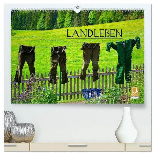 Landleben (hochwertiger Premium Wandkalender 2026 DIN A2 quer) Kunstdruck in Hochglanz