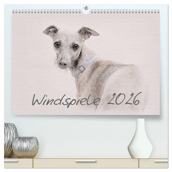 Windspiele 2026 (hochwertiger Premium Wandkalender 2026 DIN A2 quer) Kunstdruck in Hochglanz