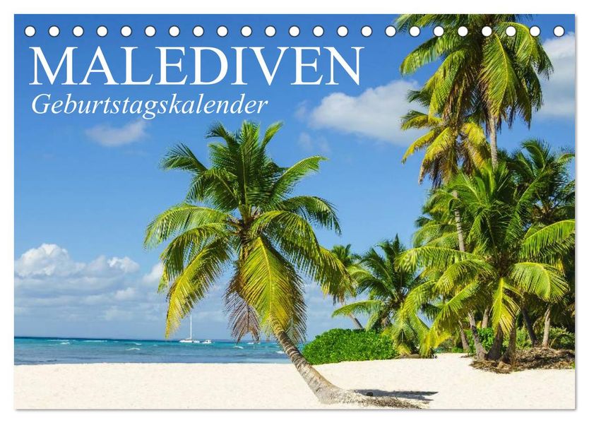 Malediven (Tischkalender 2026 DIN A5 quer) CALVENDO Monatskalender