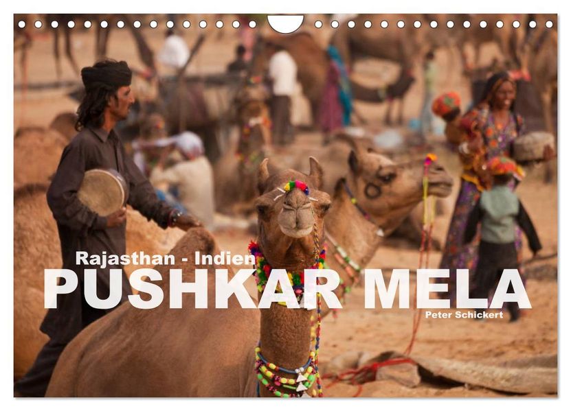 Rajasthan Indien - Pushkar Mela (Wandkalender 2026 DIN A4 quer) CALVENDO Monatskalender
