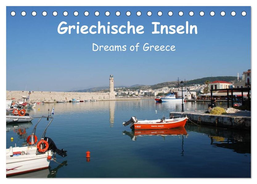 Griechische Inseln (Tischkalender 2026 DIN A5 quer) CALVENDO Monatskalender
