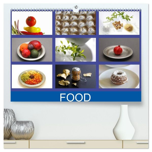 Food (hochwertiger Premium Wandkalender 2026 DIN A2 quer) Kunstdruck in Hochglanz