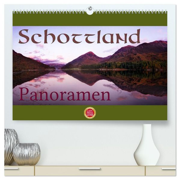 Schottland Panoramen (hochwertiger Premium Wandkalender 2026 DIN A2 quer) Kunstdruck in Hochglanz