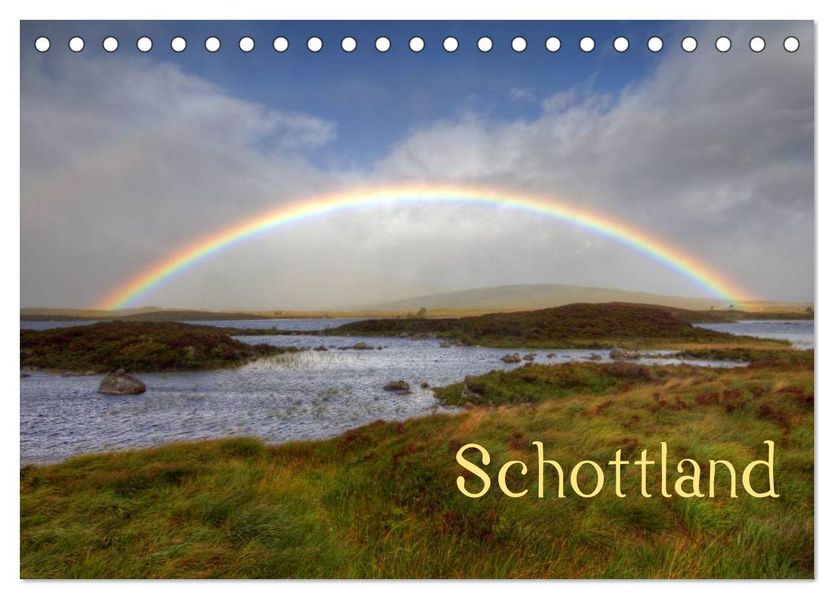 Schottland (Tischkalender 2026 DIN A5 quer) CALVENDO Monatskalender