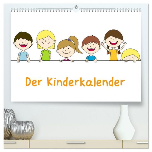 Der Kinderkalender (hochwertiger Premium Wandkalender 2026 DIN A2 quer) Kunstdruck in Hochglanz