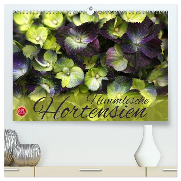 Himmlische Hortensien (hochwertiger Premium Wandkalender 2026 DIN A2 quer) Kunstdruck in Hochglanz