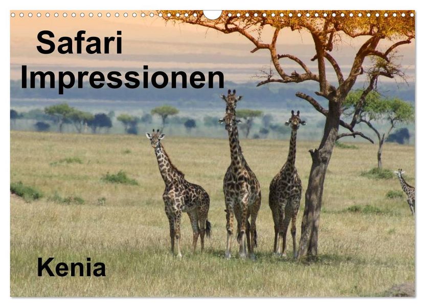 Safari Impressionen / Kenia (Wandkalender 2026 DIN A3 quer) CALVENDO Monatskalender