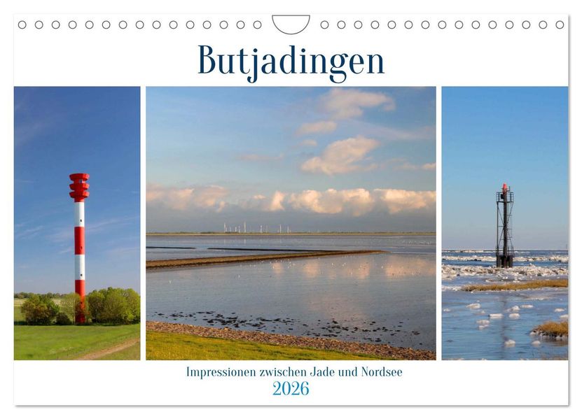 Butjadingen. Impressionen zwischen Jade und Nordsee (Wandkalender 2026 DIN A4 quer) CALVENDO Monatskalender