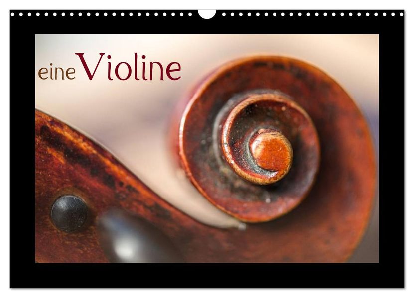 eine Violine (Wandkalender 2026 DIN A3 quer) CALVENDO Monatskalender