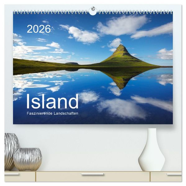 ISLAND 2026 - Faszinierende Landschaften (hochwertiger Premium Wandkalender 2026 DIN A2 quer) Kunstdruck in Hochglanz