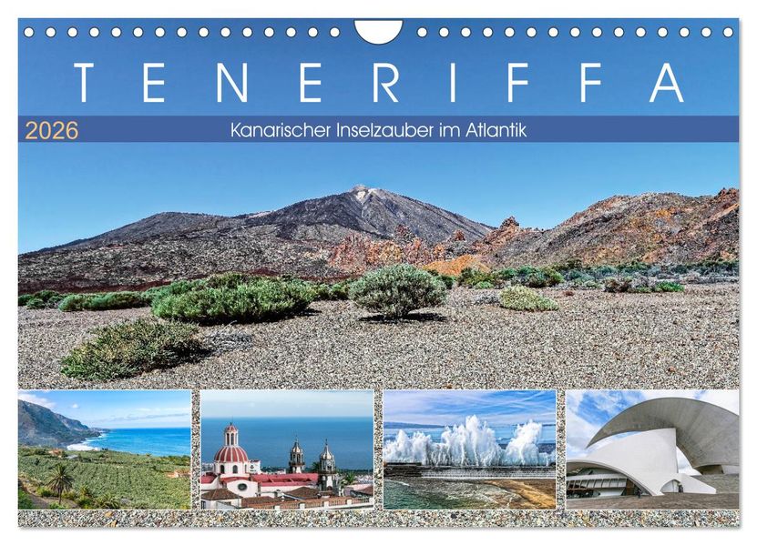 TENERIFFA Kanarischer Inselzauber im Atlantik (Wandkalender 2026 DIN A4 quer) CALVENDO Monatskalender