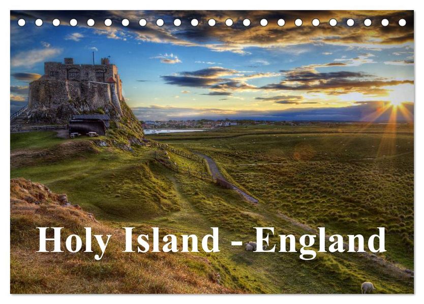 Holy Island - England (Tischkalender 2026 DIN A5 quer) CALVENDO Monatskalender