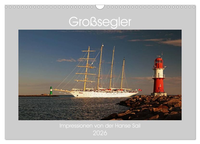 Großsegler (Wandkalender 2026 DIN A3 quer) CALVENDO Monatskalender