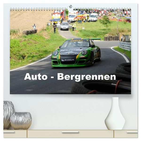 Auto - Bergrennen (hochwertiger Premium Wandkalender 2026 DIN A2 quer) Kunstdruck in Hochglanz