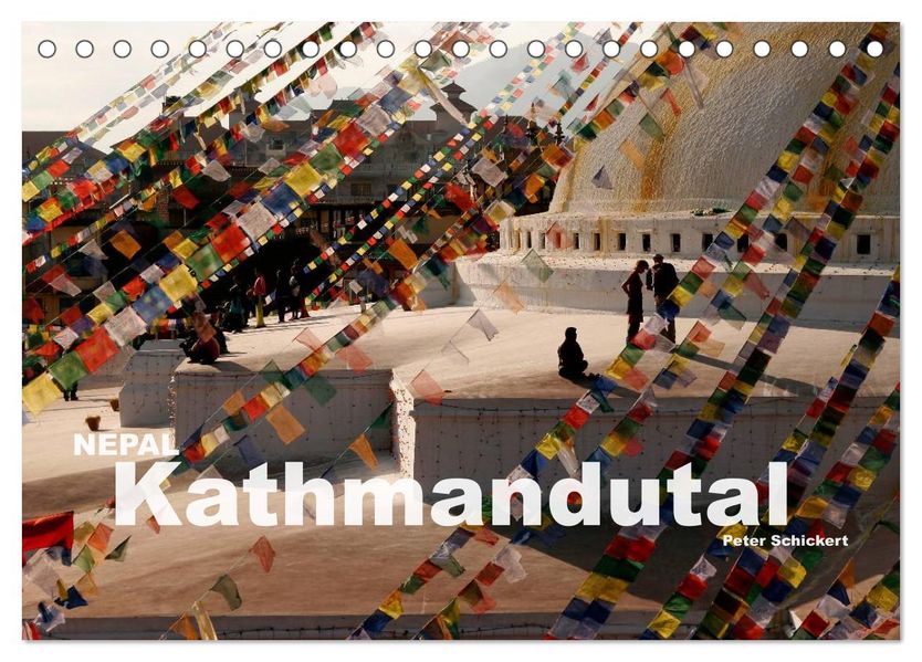 Nepal - Kathmandutal (Tischkalender 2026 DIN A5 quer) CALVENDO Monatskalender