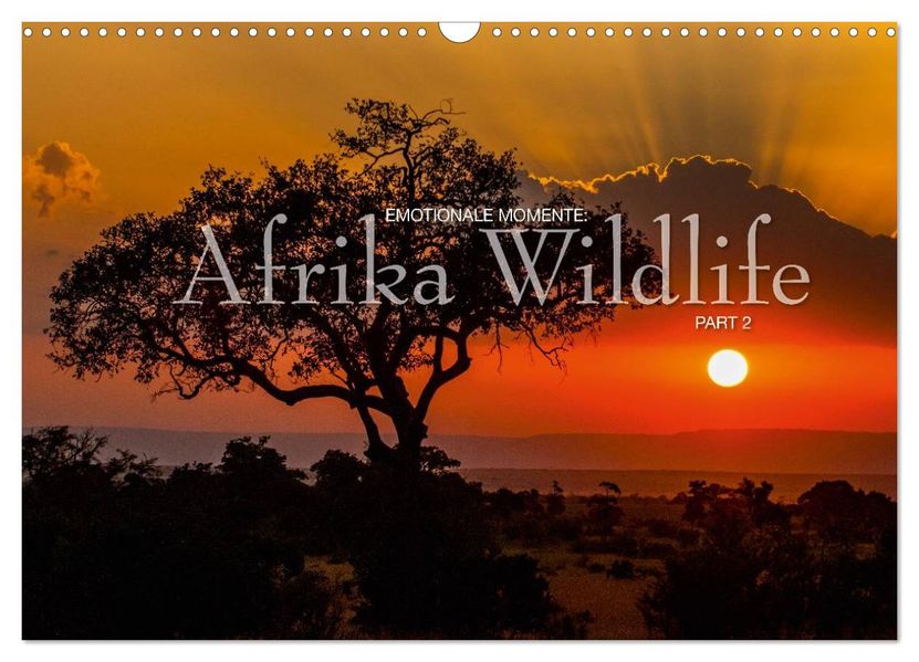 Emotionale Momente: Afrika Wildlife Part 2 / CH-Version (Wandkalender 2026 DIN A3 quer) CALVENDO Monatskalender