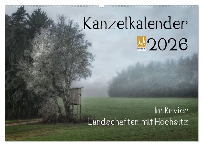 Kanzelkalender 2026 (Wandkalender 2026 DIN A2 quer) CALVENDO Monatskalender