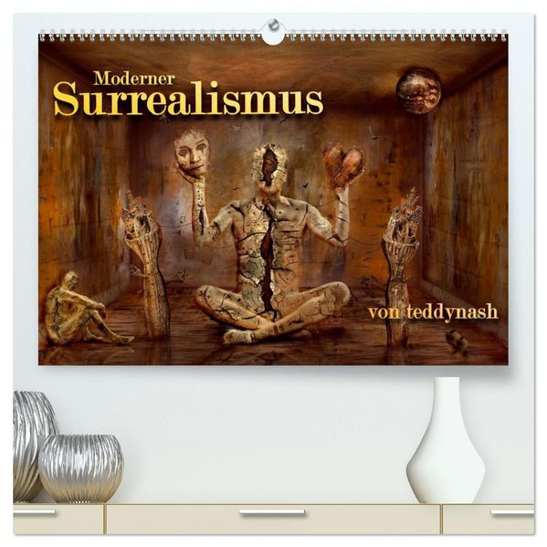 Moderner Surrealismus (hochwertiger Premium Wandkalender 2026 DIN A2 quer) Kunstdruck in Hochglanz